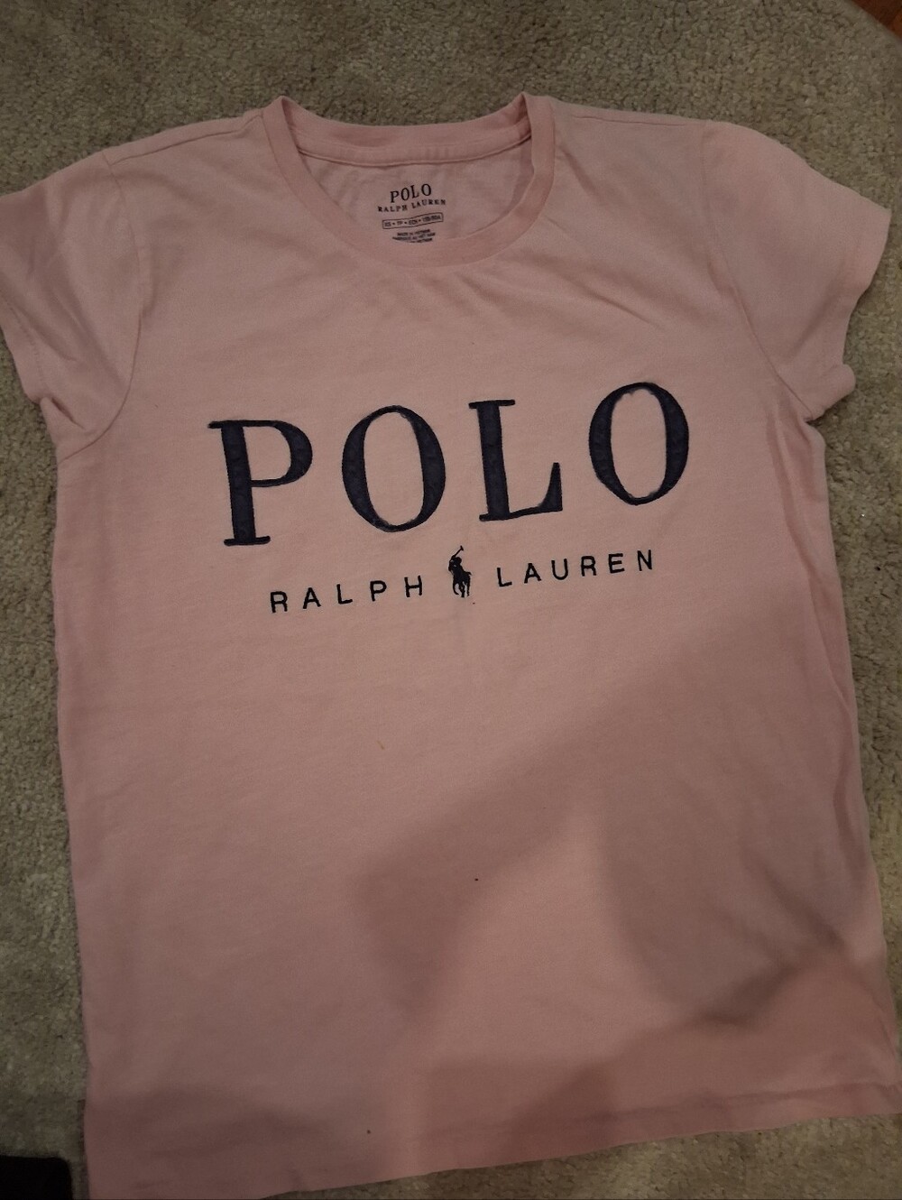 Polo by Ralph Lauren Light Pink Crewneck Tee